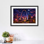 Gateway to the Stars - St. Louis Arch City Life Wall Art