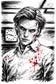 Henry Creel Vecna Stranger Things Sketch Style Wall Art Poster | Portrait