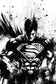 Superman Ink Style Wall Art Poster | Portrait