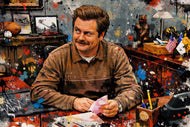 Ron Swanson Parks & Rec Cinematic Wall Art Poster | Landscape
