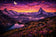 Swiss Alps Sunset Wall Art Poster | Landscape
