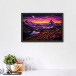 Swiss Alps Sunset Wall Art Poster | Landscape