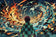 Tanjiro Sun Breathing x Water Breathing Demon Slayer Anime Wall Art Poster | Landscape