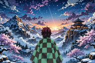 Tanjiro Demon Slayer Japan Inspired Anime Wall Art Poster | Landscape