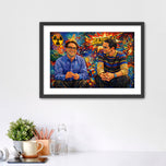 Quantum Minds of Pasadena – Sheldon & Leonard Big Bang Theory Abstract Wall Art