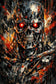Terminator T-800 Cinematic Abstract Wall Art Poster | Portrait