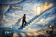 Truman Show Cinematic Abstract Wall Art Poster | Landscape