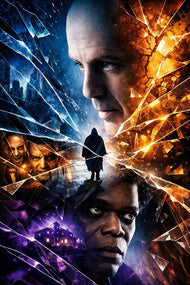 Unbreakable x Glass x Split Cinematic Wall Art Poster | Portrait