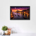 Venice Italy Grand Canal at Twilight Wall Art Poster | Landscape