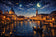 Venice Italy City Life Twilight Wall Art Poster | Landscape