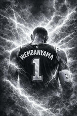 Victor Wembanyama San Antonio Spurs NBA Wall Art Poster | Portrait