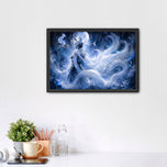 White Fox Spirit of the Nine Tails Wall Art Poster | Landscape
