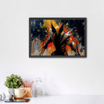 Wolverine Painted Style Wall Art Poster  | Landscape