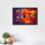 Lamine Yamal Barcelona x Spain Soccer Wall Art Poster | Landscape