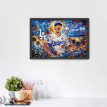 Yoshinobu Yamamoto Los Angeles Dodgers Wall Art Poster | Landscape
