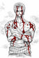 Roronoa Zoro One Piece Anime Sketch Style Wall Art Poster | Portrait